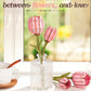 rowood Wooden Flower,3D Puzzles for Adults,Artifical Flower Botanical Collection Building Kit,Mother's Day/Valentine's Day Pink Tulip