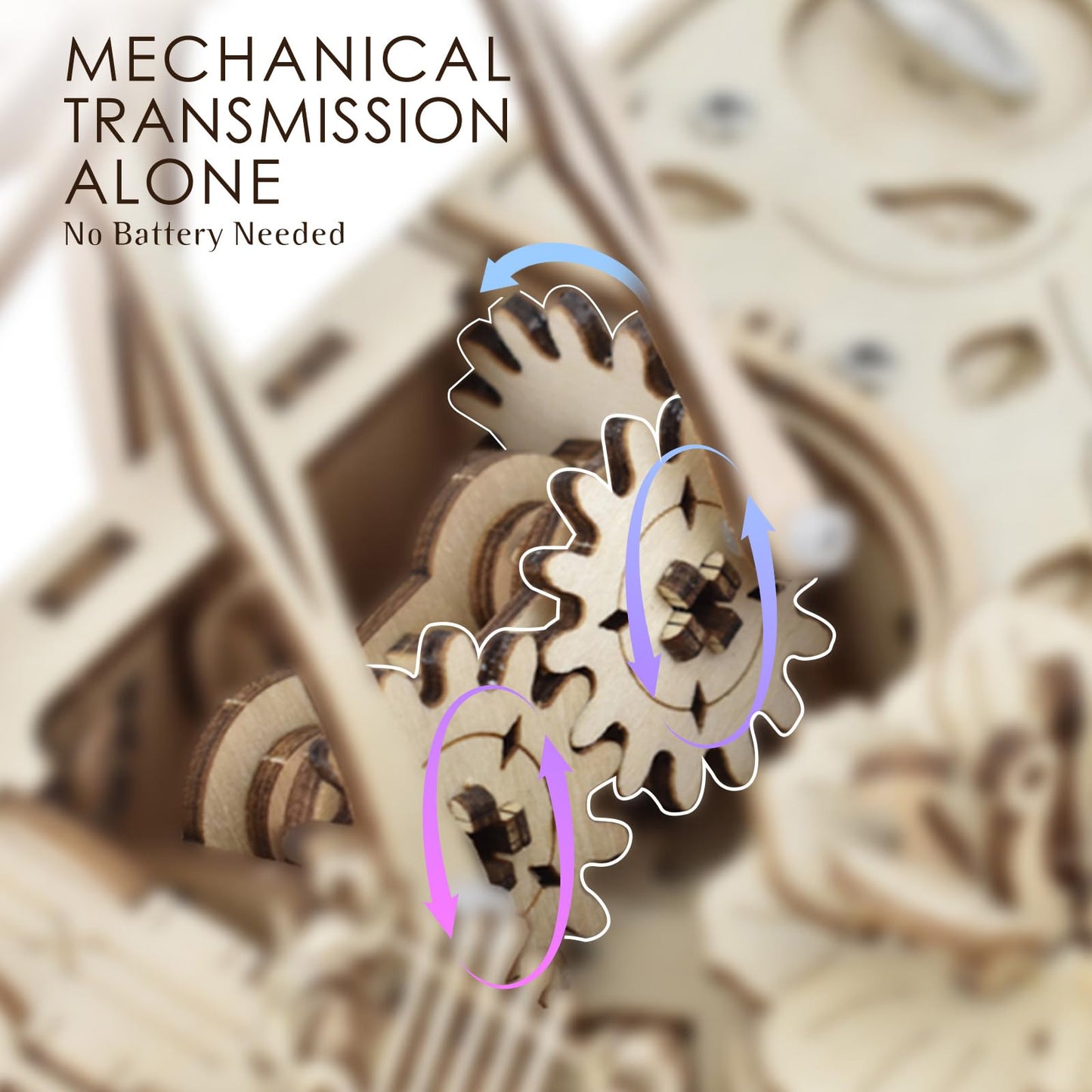 Foyucool 3D Wooden Puzzles, DIY Mechanical Puzzle Model Kits, 143 Pieces Wooden Models for Adults to Build, Home Decor, Piano Music Box with Butterfly