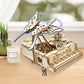 Foyucool 3D Wooden Puzzles, DIY Mechanical Puzzle Model Kits, 143 Pieces Wooden Models for Adults to Build, Home Decor, Piano Music Box with Butterfly
