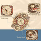 ROKR 3D Wooden Puzzle Clock Model 12"– DIY 168 PCS Mechanical Model Kit Toys Home Decor Elegant Gifts for Teens/Adults