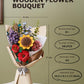 ROBOTIME Forever Flowers Bouquet, Wooden Flower Bouquet Building Kit TW01H, Sunflower/Red Camellia/Pink Rose/Lilac Gift for Mom/Wife