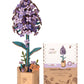 ROBOTIME Wooden Flower 3D Puzzle TW021 Lilac, Purple Gifts Idea, 30-Minute Crafts for Adults & Teens, Artificial Flower Decorations, Birthday/Valentine's Day