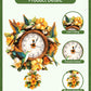 Rnfinewow 3D Wooden Puzzles for Adults, Hummingbird Clock with Pendulum Model Kit, 3D Puzzles for Adults Room Home Decor DIY Wall Clock Kit, Holiday Birthday Christmas Gifts for Men Women Teens