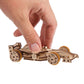 UGEARS Wooden 3D Puzzle Compact Racer Model Kit Craft for Adults Easy DIY Miniature Wooden Model 90 Pcs
