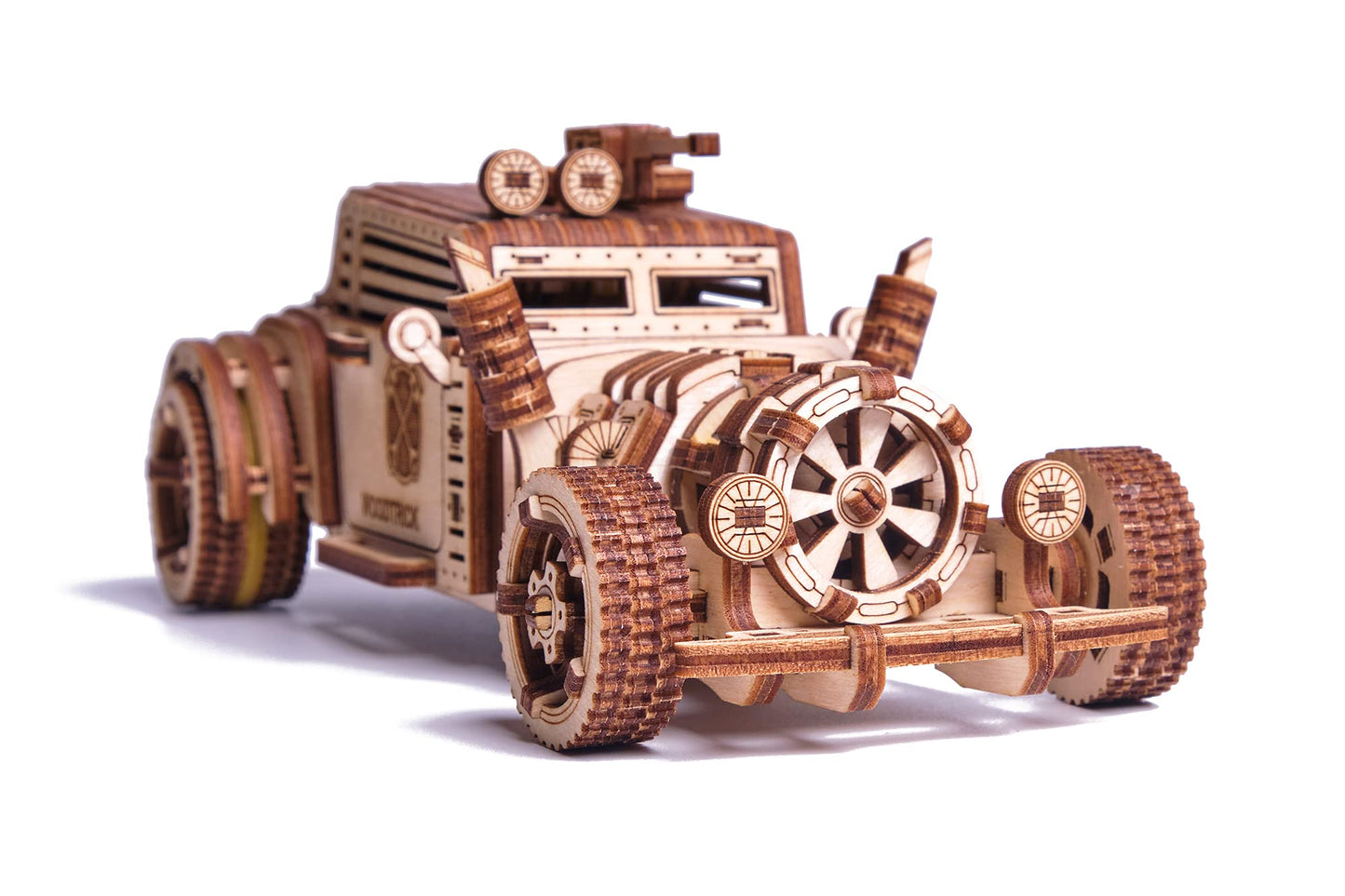Wood Trick Apocalyptic Car 3D Wooden Puzzles for Adults and Kids to Build - Rides up to 26 feet - Wooden Model Car Kits to Build for Adults