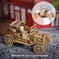 UGEARS Classic Model Car 3D Puzzle - Folding Roof, Functional 4 Cylinder Engine - Retro Auto DIY for Adults & Kids