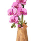 rowood Wooden Flower,3D Puzzles for Adults,Artifical Flower Botanical Collection Building Craft Kit,Mother's Day/Valentine's Day Purple Moth Orchid