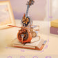 ROKR 3D Puzzles for Adults, Wooden Music Boxes-Cello, Model Kits for Adults, DIY Building Sets, Birthday Gifts Hobbies for Women Men