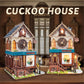 STRUCWOOD 3D Wooden Puzzles - Miniature Cuckoo Clock House Kit, DIY Wooden Building Set for Adults and Teens, Mini Model Kit with 3-Mode Touch Switch - Cuckoo House (SQ-61)