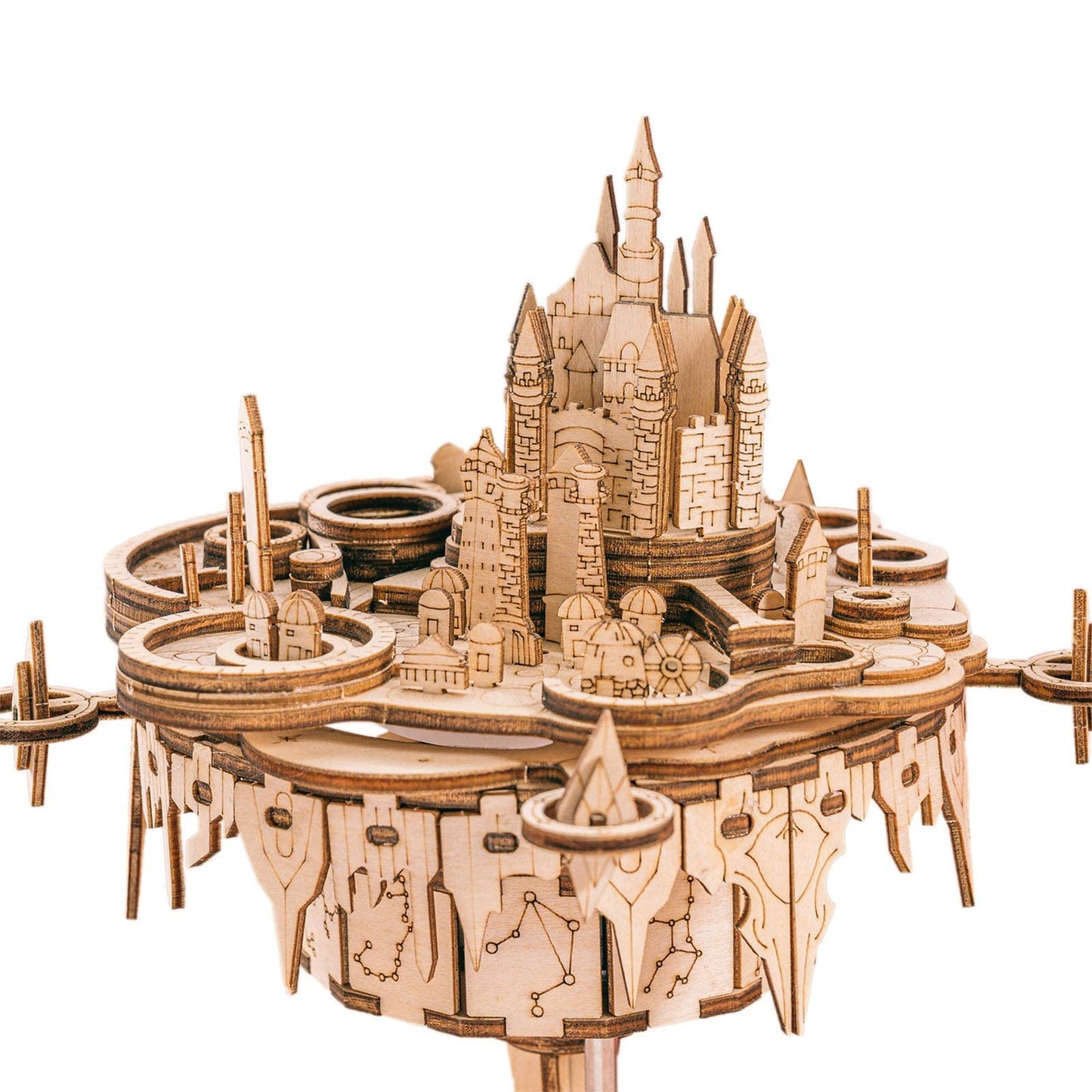 Music Park 3D Wooden Puzzles for Adults Music Box Model Kits You are My Sunshine Castle Building DIY Crafts Birthday Gifts for Girls or Women Age 14+