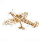 3D Wooden Puzzles DIY Spitfire Fighter Model Aircraft 1:25, Laser Cut Balsa Wood Model Airplane Kits to Build for Adults, Wooden Models Airplane Jigsaw Puzzles for Home Decoration Birthday Gift