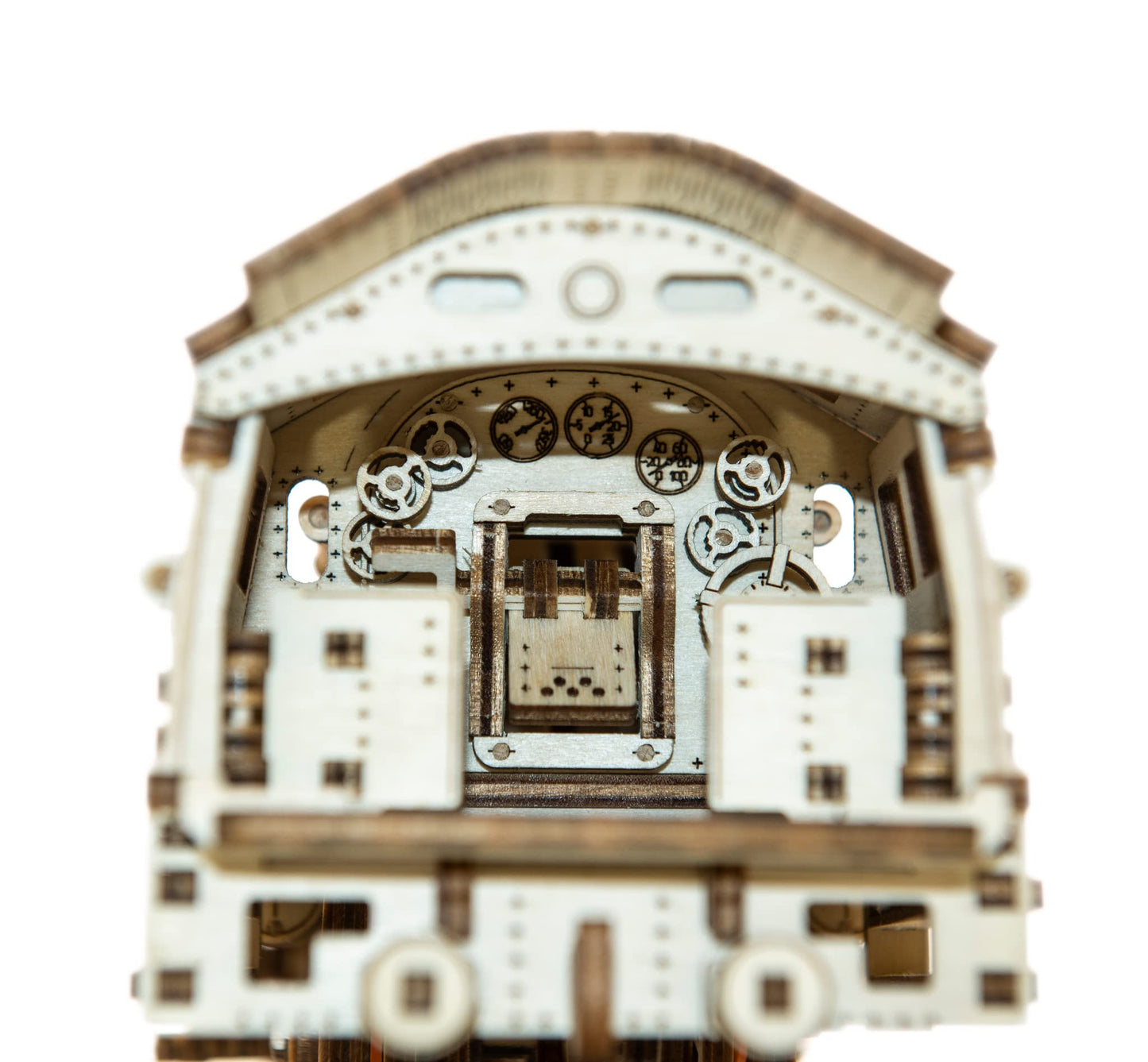 WOODEN.CITY Wooden Express with Rails 3D Wooden Puzzles for Adults – Build Your Own Express Train with Rubber‑Band Motor – Self‑Assembly Model, DIY Gift for Adults and Teens