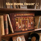 Cutefun Book Nook Kit - DIY Miniature House Dollhouse Kit, Book Nook Kits for Adults, Bookshelf Insert Bookend with LED Light for Teens and Adults (Bach Strings)