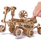 Wood Trick Mars Rover Mechanical 3D Wooden Puzzle - Rides up to 13 ft - 7.9x4.7 in - DIY Model Kit for Adults and Kids
