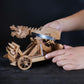 YAQUMW Mini Dragon Ballista Ancient Missile Launcher China Three Kingdoms Chariot Wooden Catapult DIY 3D Puzzles Model Kits STEM Projects Tabletop Toys