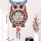 Rnfinewow 3D Wooden Puzzles for Adults, Owl Clock with Pendulum Model Kit, 3D Puzzles for Adults Room Home Decor DIY Wall Clock Kit, Holiday Birthday Christmas Day Gifts for Men Women Teens