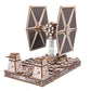 UGEARS Star Wars™ TIE Fighter™ 3D Wooden Puzzles for Adults – Mechanical Wooden Models for Adults to Build, Star Wars Model Kit, Wood 3D Puzzle Building Kits, Hobby Brain Teaser