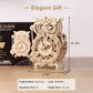 ROKR 3D Wooden Puzzles for Adults Owl Clock - Mechanical Model Building Kit DIY Hobbies for Men Women 161PCS Clock Puzzle Creative Craft Gift Home Decor for Family