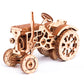 WOODEN.CITY Tractor 3D Wooden Puzzle Kit – Mechanical Farm Tractor Model for Adults & Teens, 148-Piece DIY Kit with Moving Wheels, Made in EU