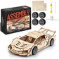 3D Wooden Puzzle Car for Adults (Sport Car)