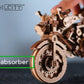 WOODEN.CITY Cruiser V-Twin Motorcycle 3D Puzzles for Adults - Wooden Model Kits to Build - Interactive Wooden Puzzle Motorcycle Kit - Hobbies for Men