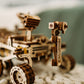 Wood Trick Mars Rover Mechanical 3D Wooden Puzzle - Rides up to 13 ft - 7.9x4.7 in - DIY Model Kit for Adults and Kids