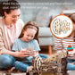 MIEBELY 3D Wooden Puzzles for Adults, 235 Pieces 3D Puzzle DIY Wood Marble Run Model Kits, Electrical Mechanical Gear W/Motor Building Kit, 3D Puzzle Creative Home Decor & Gift for Men/Women
