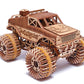 Wood Trick Monster Pickup Truck Car 3D Wooden Puzzles for Adults - Rides up to 18 feet - 8.3x6.3 in - Model Truck Kit to Build for Adults