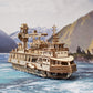 UGEARS 3D Puzzles Research Vessel - DIY Model Ship 3D Idea - Unique and Creative Wooden Mechanical Models - Self Assembly Woodcraft Construction Kits