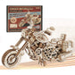 ROKR 3D Wooden Motorcycle Puzzle-1:8 Scale Wood Model Motorcycle Kits to Build for Adults