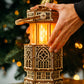 Wood Trick Antique Lantern Luminous LED 3D Wooden Puzzles for Adults to Build - 2-Mode Lighting - Engineering DIY Project Mechanical 3D Puzzle Model Kits for Adults