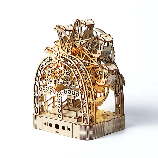 Seveat Mechanical 3D Wooden Puzzles, Brain-Teasing Puzzle Game for Every Occasion, Ideal Gifts for Teens and Adults (Ferris Wheel)