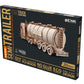 DIY Wooden 3D Mechanical Model - Set Road King - Spring-Powered Mechanism - No Glue Needed - Top-Grade Plywood (Tank Semitrailer)