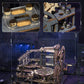 ROKR 3D Wooden Puzzles for Adults Marble Run Model Building Kit(LGA01 Marble Night City)