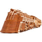 Wood Trick Atlantic Express Train 3D Wooden Puzzles for Adults to Build - 26.7x4 in - Rides up to 9 ft - Mechanical Locomotive Model Kit for Adults