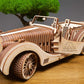 UGEARS VM-01 Roadster Vehicle – 3D Wooden car DYI – Fun Projects for Adults– 3D Mechanical Working Model Idea – Plywood Material with Transmission Integrated – Great Gift for Car Lovers