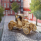 UGEARS Classic Model Car 3D Puzzle - Folding Roof, Functional 4 Cylinder Engine - Retro Auto DIY for Adults & Kids