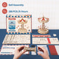 ROKR 3D Puzzles Wooden Music Box Kit with LED, Rotating Swing Ride Mechanical Model Kit DIY Wood Craft Hobbies Kit for Adults Birthday for Adults
