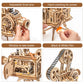 ROKR 3D Wooden Puzzles for Adults- 183pcs Mechanical Model Building Kit Wooden Craft Movie Projector Gift for Adults &Teens 14+ (Vitascope)