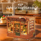 Cutefun Book Nook Kit - DIY Miniature House Dollhouse Kit, Book Nook Kits for Adults, Bookshelf Insert Bookend with LED Light for Teens and Adults (Mrs.Hunt Bakery)