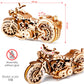 WOODEN.CITY Cruiser V-Twin Motorcycle 3D Puzzles for Adults - Wooden Model Kits to Build - Interactive Wooden Puzzle Motorcycle Kit - Hobbies for Men