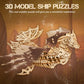 UPLIKE 3D Wooden Puzzles for Adults: 352pcs Dragon Ship Model Kits for Men - Brain Teaser Wooden Hobby Puzzle Toys - Creative Wooden Model Building Kits for Christmas Birthday Gifts Home Decor