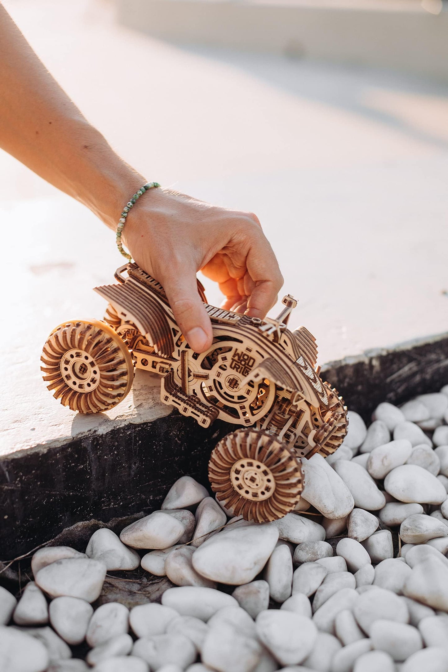 Wood Trick Quad Bike 3D Wooden Puzzles for Adults and Kids to Build - Rides up to 30ft - Wooden Model Car Kits to Build - Model Kits for Adults - Challenging Project Hobby