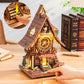 ROKR Cuckoo Clock Mechanical 3D Wooden Puzzle Kit for Adults, DIY Wooden Clock Model Building Set, Unique Home Decor Gift for Women Men