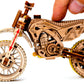 WOODEN.CITY Motocross 3D Puzzle for Adults - Hobby Kit to Build Your Own Wooden Bike - 3D Model Motorcycle Kit - Wood Model Kit