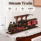 ROBOTIME 3D Puzzles for Adults Wooden Puzzle DIY Model Steampunk Train Kit to Build Wood Craft Kit Toy Hobby Gift Home Decor (Steam Journey)