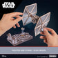 UGEARS Star Wars™ TIE Fighter™ 3D Wooden Puzzles for Adults – Mechanical Wooden Models for Adults to Build, Star Wars Model Kit, Wood 3D Puzzle Building Kits, Hobby Brain Teaser