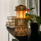 Wood Trick Antique Lantern Luminous LED 3D Wooden Puzzles for Adults to Build - 2-Mode Lighting - Engineering DIY Project Mechanical 3D Puzzle Model Kits for Adults
