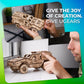 UGEARS Battlefield Dozor B Combat Vehicle - Armored Army Truck 3D Wooden Puzzle for Adults - Military Vehicle Model Kit - 3D Puzzle to Build