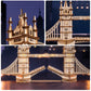 ROBOTIME 3D Puzzle Wooden Craft Kits with LED Light DIY Tower Bridge Construction Model Kit to Build for Teens Brain Teaser Puzzle Home Decor Birthday Gifts